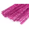 Szőrös modellező lurex drót Ø6 mm hossza 30 cm - 10 pink (10 db-os csomagolás)