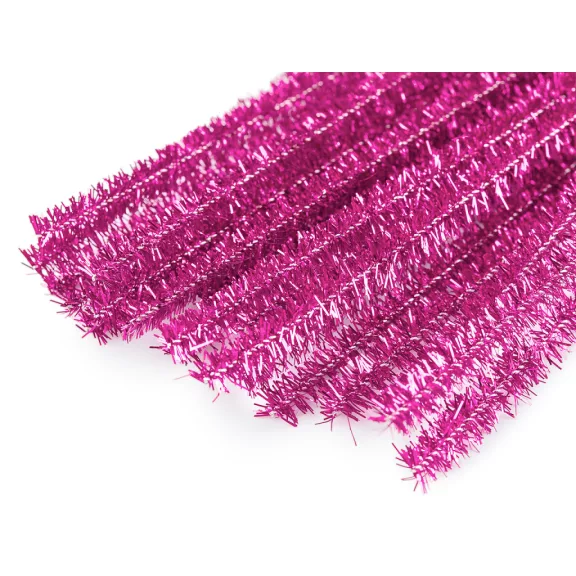 Szőrös modellező lurex drót Ø6 mm hossza 30 cm - 10 pink (300 db-os csomagolás) Szőrös modellező lurex drót Ø6 mm hossza 30 cm - 10 pink (300 db-os csomagolás)