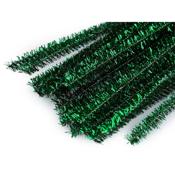 Szőrös modellező lurex drót Ø6 mm hossza 30 cm - 2 fűzöld (100 db-os csomagolás) Szőrös modellező lurex drót Ø6 mm hossza 30 cm - 2 fűzöld (100 db-os csomagolás)