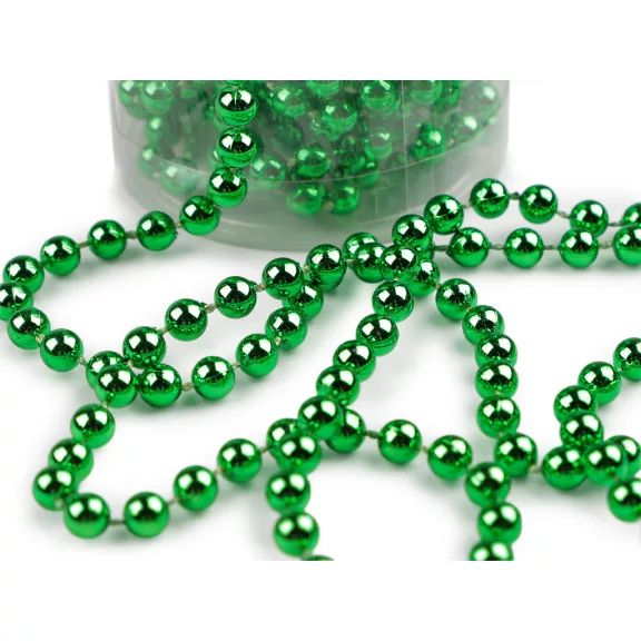 Karácsonyi gyöngyfüzér Ø6 mm - 13 zöld (20 db-os csomagolás) Karácsonyi gyöngyfüzér Ø6 mm - 13 zöld (20 db-os csomagolás)