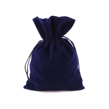   Bársony ajándéktasak 12x17 cm - 4 blue dark (50 db-os csomagolás)
