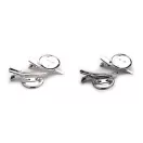 Brosshíd klasszikus zárral és hajcsattal 23x40 mm - 2 platina (2 db-os csomagolás) Brosshíd klasszikus zárral és hajcsattal 23x40 mm - 2 platina (2 db-os csomagolás)
