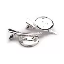 Brosshíd klasszikus zárral és hajcsattal 23x40 mm - 2 platina (20 db-os csomagolás) Brosshíd klasszikus zárral és hajcsattal 23x40 mm - 2 platina (20 db-os csomagolás)