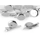 Brosshíd klasszikus zárral és hajcsattal 23x40 mm - 2 platina (200 db-os csomagolás) Brosshíd klasszikus zárral és hajcsattal 23x40 mm - 2 platina (200 db-os csomagolás)