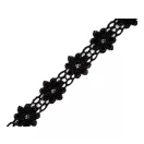 Szellős csipke szélessége 20 mm virág - 7 fehér (27 m-os csomagolás)