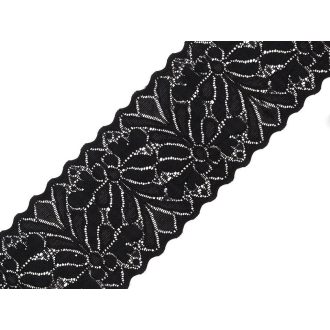 Elasztikus csipke szalag 80 mm betétcsipke