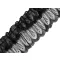 Műszál csipke / fodor szélessége 85; 95 mm ráncos - 4 (85 mm) fekete (13,5 m-es csomagolás)