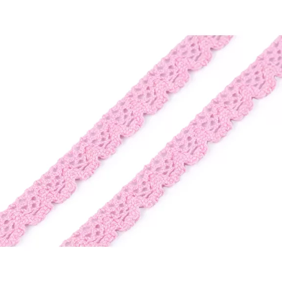 Pamut vertcsipke szalag 14 mm - 5 pink (22,5 m-es csomagolás) Pamut vertcsipke szalag 14 mm - 5 pink (22,5 m-es csomagolás)