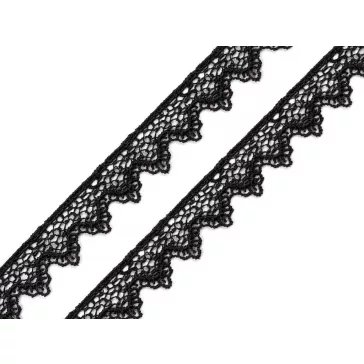 Légcsipke szalag 17 mm - 5 fekete (40,5 m-os csomagolás)