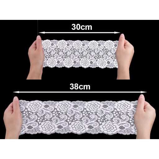 Elasztikus csipke / betét / futó szélessége 15 cm