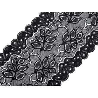 Elasztikus csipke / betét / futó szélessége 16 cm