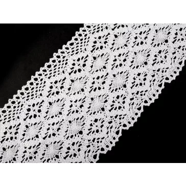  Pamut vertcsipke szélessége 11 - 12 cm - 1 fehér (40,5 m-os csomagolás)