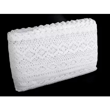   Pamut vertcsipke szalag 12,5 cm - 1 fehér (40,5 m-os csomagolás)