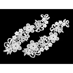 Velencei csipkedísz / betét  8x27 cm