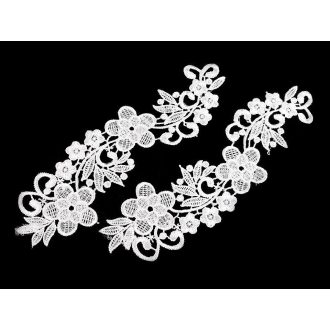 Velencei csipkedísz / betét  8x27 cm