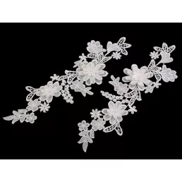 Csipkedísz / betét 3D 10x28 cm