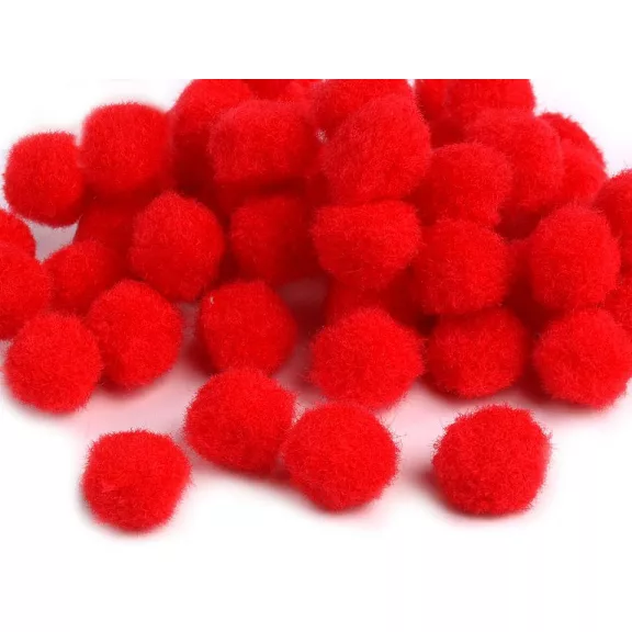 Zsenília golyó Pom pom Ø11 mm - 6 (12 mm) piros (100 db-os csomagolás) Zsenília golyó Pom pom Ø11 mm - 6 (12 mm) piros (100 db-os csomagolás)