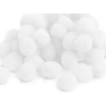  Zsenília golyó Pom pom Ø11 mm - 1 (10 mm) fehér (5000 db-os csomagolás)