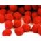 Színes zsenília golyó Pom pom Ø20 mm - 10 (20 mm) piros (100 db-os csomagolás)