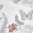 Off-white on a background lepke, flower pattern