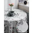 Off-white on a background lepke, flower pattern