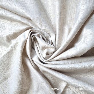 Levél mintás kevertszálas jacquard lenvászon
