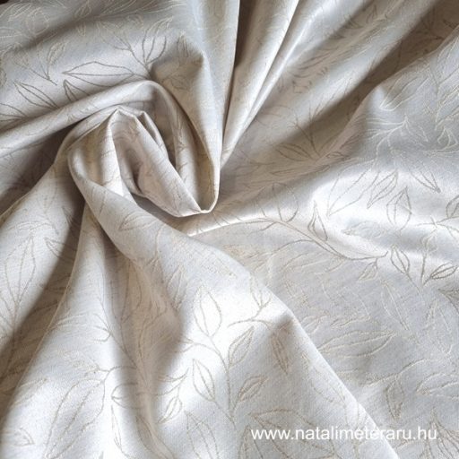 Natúr levél mintás damaszt 