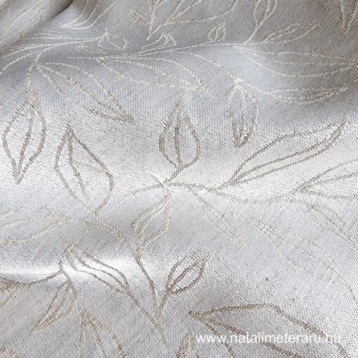 Natúr levél mintás damaszt 