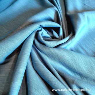 Türkizkék kőmosott lenvászon