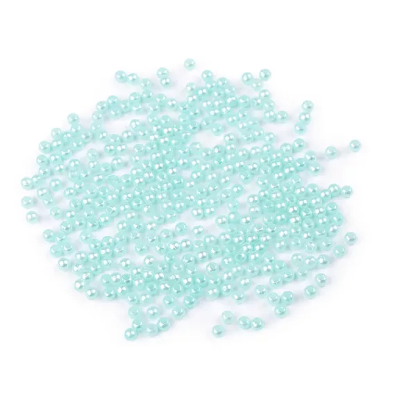 Műanyag teklagyöngyök / Glance gyöngyök Ø3 mm - 34 mentolzöld (500 g-os csomagolás) Műanyag teklagyöngyök / Glance gyöngyök Ø3 mm - 34 mentolzöld (500 g-os csomagolás)