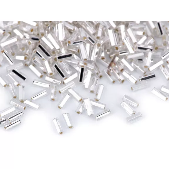 Rokajl Preciosa szalmagyöngy4,5 mm-es kásagyüngy - 78102 ezüst (400 g-os csomagolás) Rokajl Preciosa szalmagyöngy4,5 mm-es kásagyüngy - 78102 ezüst (400 g-os csomagolás)
