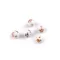 Porcelán gyöngyök virágokkal Ø8 mm - 7 multicolor (5 db-os csomagolás)