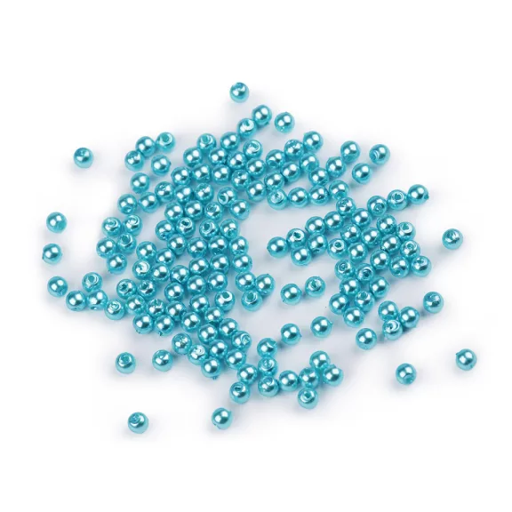 Műanyag viaszos gyöngyök / Glance Ø4 mm - F32 türkiszkék (50 g-os csomagolás) Műanyag viaszos gyöngyök / Glance Ø4 mm - F32 türkiszkék (50 g-os csomagolás)
