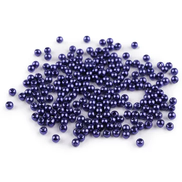   Műanyag viaszos gyöngyök / Glance Ø4 mm - F59 berlini kék (50 g-os csomagolás)