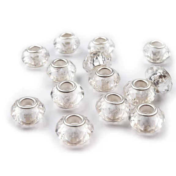 Pandora nagylyukú gyöngy köztes 14,5x9 mm - 4 Transparent (20 db-os csomagolás) Pandora nagylyukú gyöngy köztes 14,5x9 mm - 4 Transparent (20 db-os csomagolás)