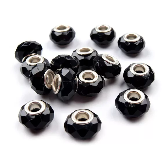 Pandora nagylyukú gyöngy köztes 14,5x9 mm - 9 Black (20 db-os csomagolás) Pandora nagylyukú gyöngy köztes 14,5x9 mm - 9 Black (20 db-os csomagolás)