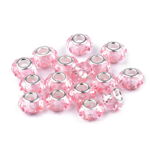Pandora nagylyukú gyöngy köztes 14,5x9 mm - 14 rózsaszín világos (20 db-os csomagolás) Pandora nagylyukú gyöngy köztes 14,5x9 mm - 14 rózsaszín világos (20 db-os csomagolás)