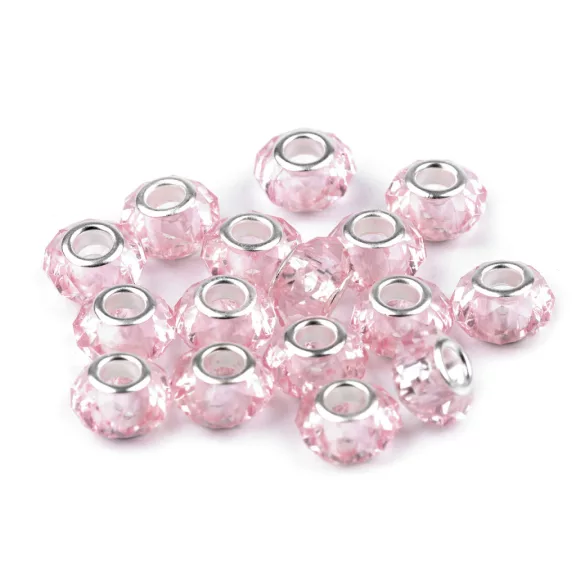 Pandora nagylyukú gyöngy köztes 14,5x9 mm - 16 rózsszín legvilágosab (20 db-os csomagolás) Pandora nagylyukú gyöngy köztes 14,5x9 mm - 16 rózsszín legvilágosab (20 db-os csomagolás)