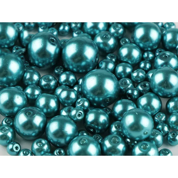 Tekla üveggyöngy méretkeverék Ø4-12 mm - 64A türkiszkék (500 g-os csomagolás) Tekla üveggyöngy méretkeverék Ø4-12 mm - 64A türkiszkék (500 g-os csomagolás)