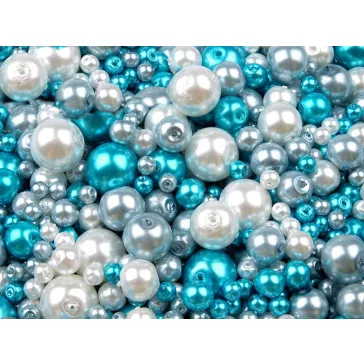   Tekla üveggyöngy méret- és színkeverék Ø4-12 mm - 15 mix (500 g-os csomagolás)