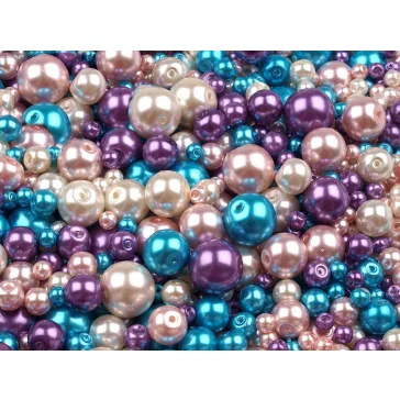   Tekla üveggyöngy méret- és színkeverék Ø4-12 mm - 18 mix (500 g-os csomagolás)