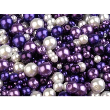   Tekla üveggyöngy méret- és színkeverék Ø4-12 mm - 25 mix (50 g-os csomagolás)