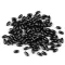 Műanyag teklagyöngyök / Glance rizsszemgyöngyök 3x6 mm - 6 fekete (10 g-os csomagolás)