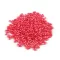 Műanyag teklagyöngyök / Glance rizsszemgyöngyök 3x6 mm - 10 világos piros (10 g-os csomagolás)