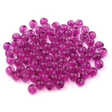   Műanyag gyöngyök Transparent Ø6 mm - 2 MIX multicolor (300 g-os csomagolás)