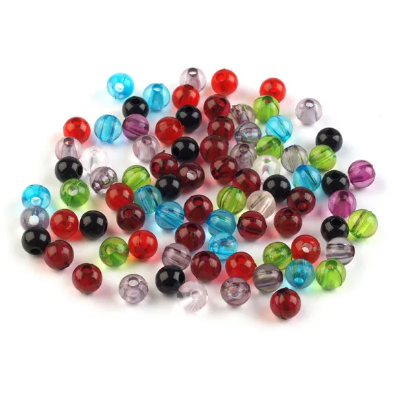 Műanyag gyöngyök Transparent Ø6 mm - 2 MIX multicolor (500 g-os csomagolás) Műanyag gyöngyök Transparent Ø6 mm - 2 MIX multicolor (500 g-os csomagolás)