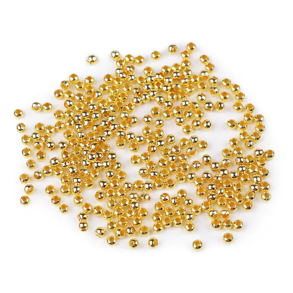 Fémgyöngyök Ø3 mm - 6 arany dunkel (200 g-os csomagolás) Fémgyöngyök Ø3 mm - 6 arany dunkel (200 g-os csomagolás)