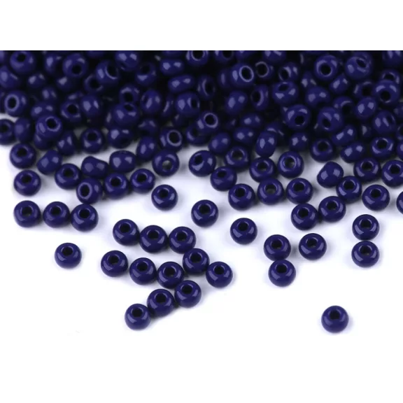 Preciosa kásagyöngy 11/0 - 2 mm - 33070 blue dark (20 g-os csomagolás) Preciosa kásagyöngy 11/0 - 2 mm - 33070 blue dark (20 g-os csomagolás)