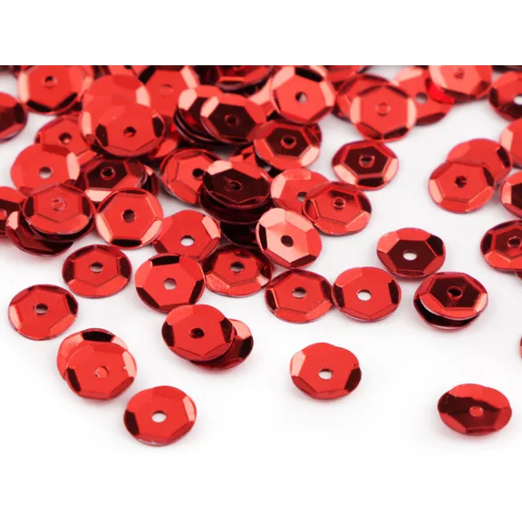 Varrható flitterek Ø6 mm törött - 3 piros (450 g-os csomagolás) Varrható flitterek Ø6 mm törött - 3 piros (450 g-os csomagolás)