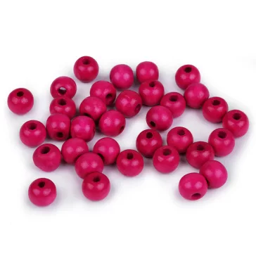 Fa gyöngyök Ø10mm - 6 málnás (20 g-os csomagolás)